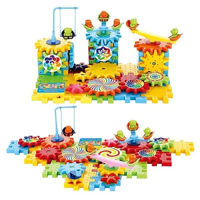 electric gear building block toy